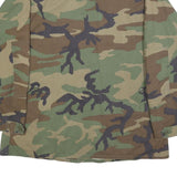 TERRY MANUFACTURING CO. INC Mens Green & Brown Camouflage Military Button Jacket