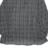 MIMI MATERNITY Womens Black Printed Top Long Sleeve V-Neck M Maternity Wear