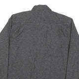 WRANGLER Mens Grey Cotton Blend Shirt M Casual Long Sleeve Button Closure