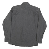 WRANGLER Mens Grey Cotton Blend Shirt M Casual Long Sleeve Button Closure