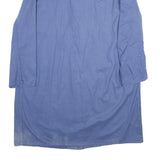 Mens Blue Cotton Button Jacket 2XL Classic Plain Long Sleeve Workwear