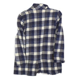 BALSER Womens Blue & White Checked Wool Button Jacket S Woven Classic