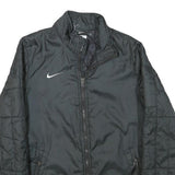 NIKE Mens Black Jacket M Polyester Blend Zip Lightweight Sportswear