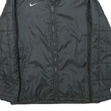 NIKE Mens Black Jacket M Polyester Blend Zip Lightweight Sportswear