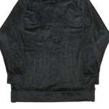 PURE SECRET Womens Black Velvet Hoodie XS Soft Plush Pullover Casual Top