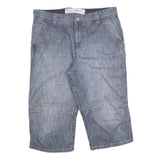 TOM TAILOR Mens Denim Blue Casual Shorts M W32 Cotton Blend Relaxed Fit