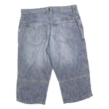 TOM TAILOR Mens Denim Blue Casual Shorts M W32 Cotton Blend Relaxed Fit