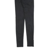 LEVI'S 721 Womens Slim Black Denim Jeans W25 L34 Cotton Blend Zip