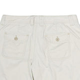 POLO RALPH LAUREN Womens Shorts White Casual Cotton M W32 Button Pockets