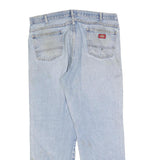 DICKIES Mens Jeans Blue Relaxed Straight Denim Light W40 L32 Workwear