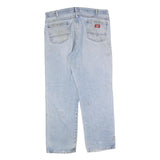 DICKIES Mens Jeans Blue Relaxed Straight Denim Light W40 L32 Workwear