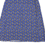 BODEN Womens Blue Floral A-Line Midi Polyester Blend Skirt UK 8