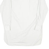 Mens White Cotton Blend Formal Shirt M Long Sleeve Button Collar Classic Fit