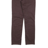 LEVI'S Mens Slim Brown Cotton Blend Slim Trousers W28 L30 Stretch Fit Zip