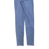 LEVI'S 721 Womens Slim Blue Denim Light W24 L30 Stretch Zip Jeans