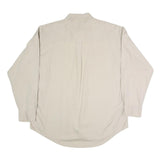 CHAPS RALPH LAUREN Mens Beige Cotton Shirt XL Classic Long Sleeve Button Front