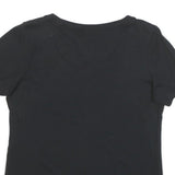 NIKE Womens Black Saints Graphic T-Shirt M Short Sleeve Round Neck Premium