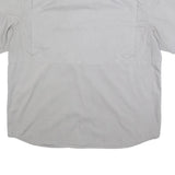 CARHARTT Mens Grey & Light Grey Short Sleeve Work Shirt 2XL Button Down