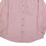 WOOLRICH Mens Pink Cotton Shirt L Long Sleeve Button Workwear Casual