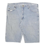WRANGLER Mens Shorts Blue Denim Casual 2XL W36 Cotton Blend Classic Fit