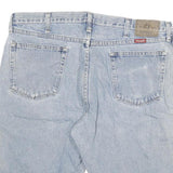 WRANGLER Mens Shorts Blue Denim Casual 2XL W36 Cotton Blend Classic Fit