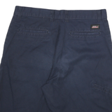 DICKIES Mens Shorts Navy Blue Casual Plain L W32 Workwear Cargo Cotton Blend
