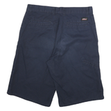 DICKIES Mens Shorts Navy Blue Casual Plain L W32 Workwear Cargo Cotton Blend