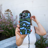 Black Curve and Flow iPhone 14 Plus Case