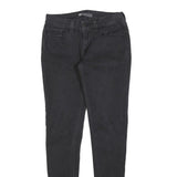 LEVI'S Womens Jeans Black Slim Skinny Denim Rinse W28 L32 Zip Cotton Blend