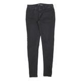 LEVI'S Womens Jeans Black Slim Skinny Denim Rinse W28 L32 Zip Cotton Blend