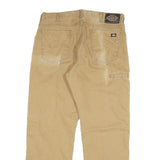 DICKIES Mens Regular Fit Jeans Beige Cotton Blend W36 L31 Workwear Utility
