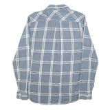 VANS Mens Blue & White Check Shirt M Cotton Blend Casual Button Down