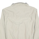 CANDA Mens Cream Jacket XL Polyester Blend Plain Zip Closure Casual Urban Style