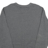 CHAMPION Mens Grey Cotton Blend Crew Neck M Logo Sweatshirt Pullover