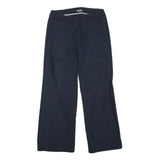 GAP Womens Polyester Blend Navy Regular Straight Trousers W32 L30 Casual Wear
