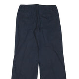 GAP Womens Polyester Blend Navy Regular Straight Trousers W32 L30 Casual Wear