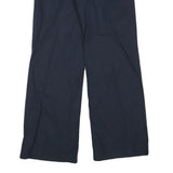 GAP Womens Polyester Blend Navy Regular Straight Trousers W32 L30 Casual Wear
