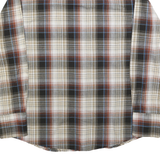 WRANGLER Mens Beige Brown Plaid Western Shirt M Casual Button-Down Cotton Blend