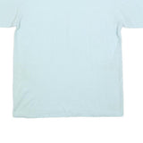 ONEITA Womens Light Blue Graphic T-Shirt XL Short Sleeve Crew Neck Cotton Blend