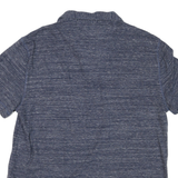 CALVIN KLEIN JEANS Mens Blue Short Sleeve Plain Polo Shirt M Cotton Casual