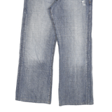GUESS Mens Blue Regular Fit Straight Leg Denim Medium Wash W32 L27 Jeans Classic
