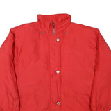TOWNE Womens Red Jacket L Polyester Blend Plain Zip Closure Elastic Cuffs