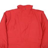 TOWNE Womens Red Jacket L Polyester Blend Plain Zip Closure Elastic Cuffs