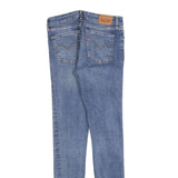 LEVI'S 711 Womens Jeans Blue Slim Skinny Denim Medium W28 L32 Stretch Zip Fly