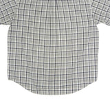 CHAPS RALPH LAUREN Mens White & Navy Checked Shirt XL Cotton Blend Casual