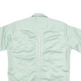 YUGA CHEN Mens Pale Green Shirt M Casual Short Sleeve Button-Up Polyester