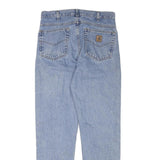 CARHARTT Mens Jeans Blue Regular Straight Denim Light W30 L31 Durable Casual