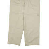 DICKIES Mens Cotton Blend Beige Regular Straight Trousers W34 L30 Workwear