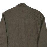 BARBOUR Womens Green Quilted Jacket L Polyester Blend Classic Button Fastening