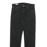 LEVI'S 502 BIG E Mens Jeans Black Slim Slim Denim Medium W30 L32 Zip Cotton